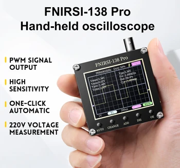 Digitalni osciloskop FNIRSI-138 PRO 2,5 Isa/s, a širina pojasa od 200 khz, podrška za automatsko PWM 80 khz i firmware